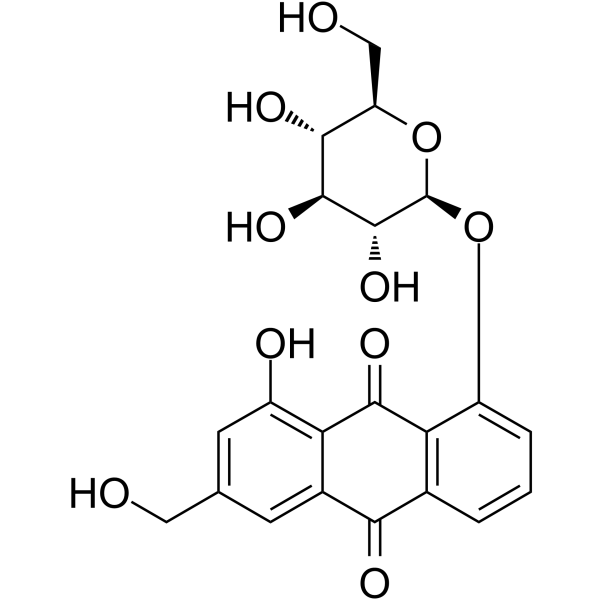 Aloe-emodin-8-O-β-D-glucopyranoside 33037-46-6